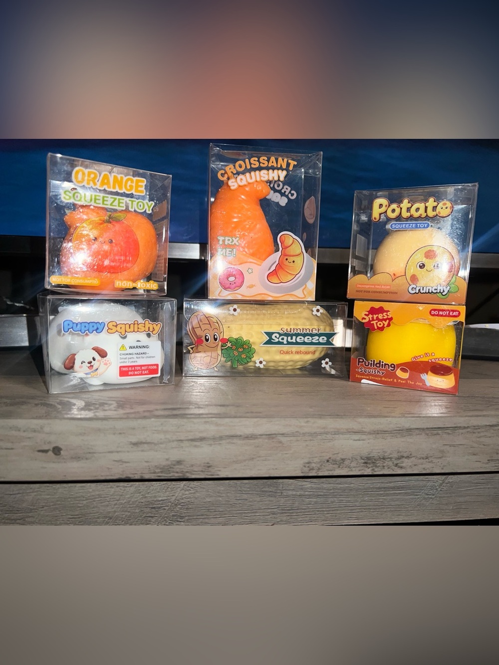 6 Pc Crunchy Squishy Bundle New
